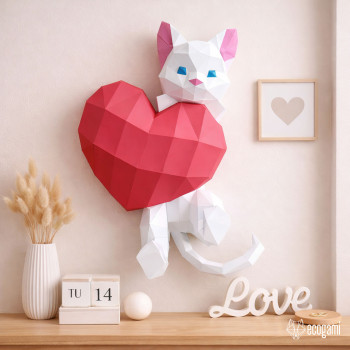 Cat with heart Cat with heart